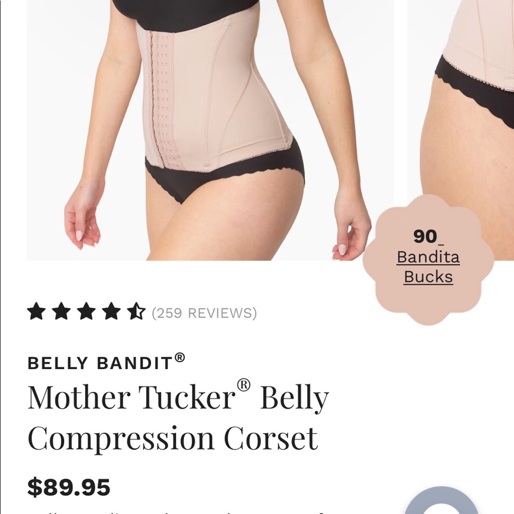 Belly Bandit Mother Tucker belly band/ corset